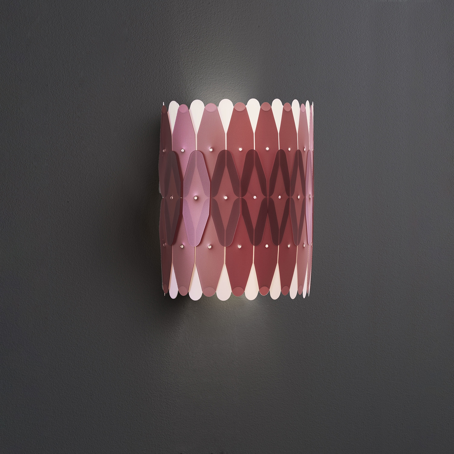 Applique Moderna Amanda Polilux ® Pink Metal 1 Luce E27 AMD/A/NC/PKM