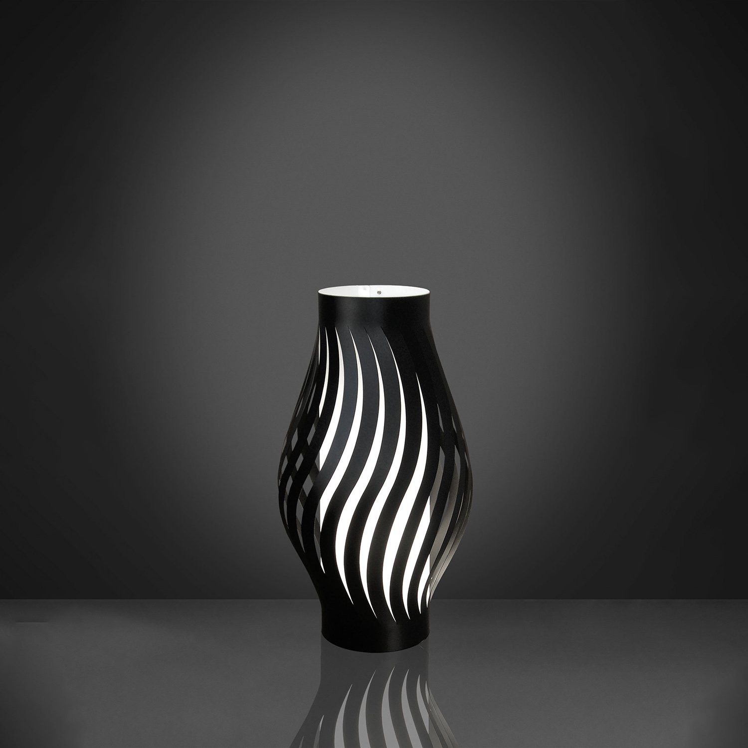 Lampada Da Scrivania-Ufficio Moderna Helios Polilux ® Nero 1 Luce E14 D21L/NE