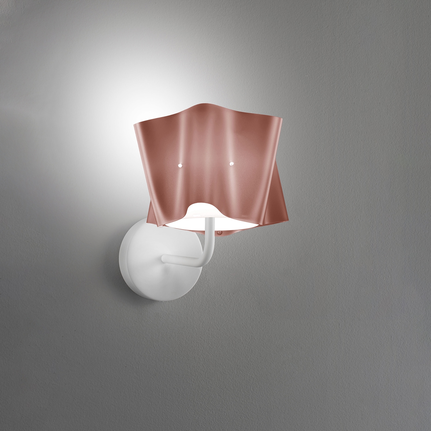 Applique Moderna Folio Polilux ® Pink Metal E Metallo 1 Luce E27 FOLIO/A/25/PKM