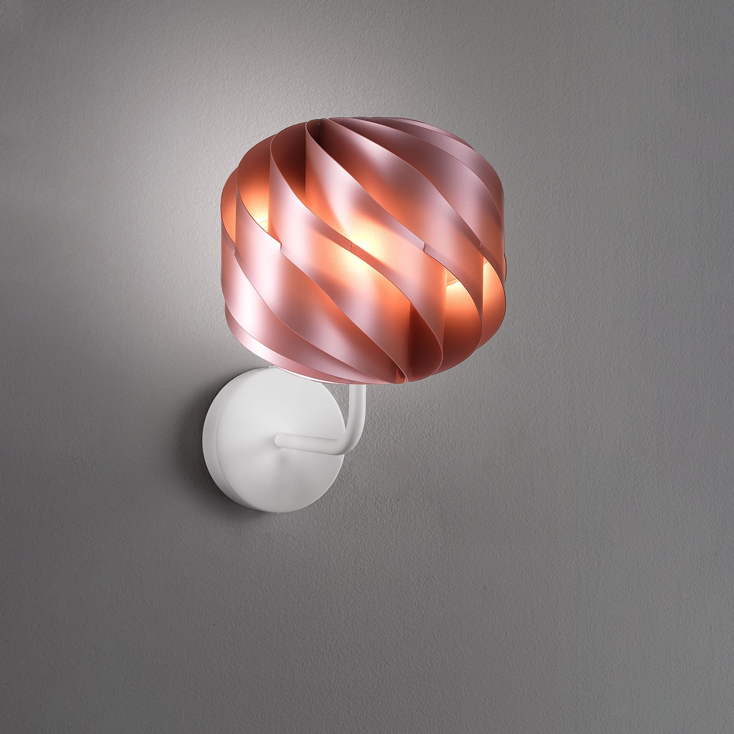 Applique Moderna Globe Polilux ® Pink Metal E Metallo 1 Luce E27 GL/A/25/PKM