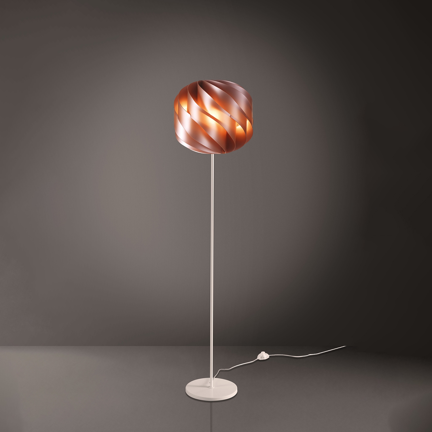 Piantana Moderna Globe Polilux ® Rame E Metallo 1 Luce E27 GL/T/170/COP