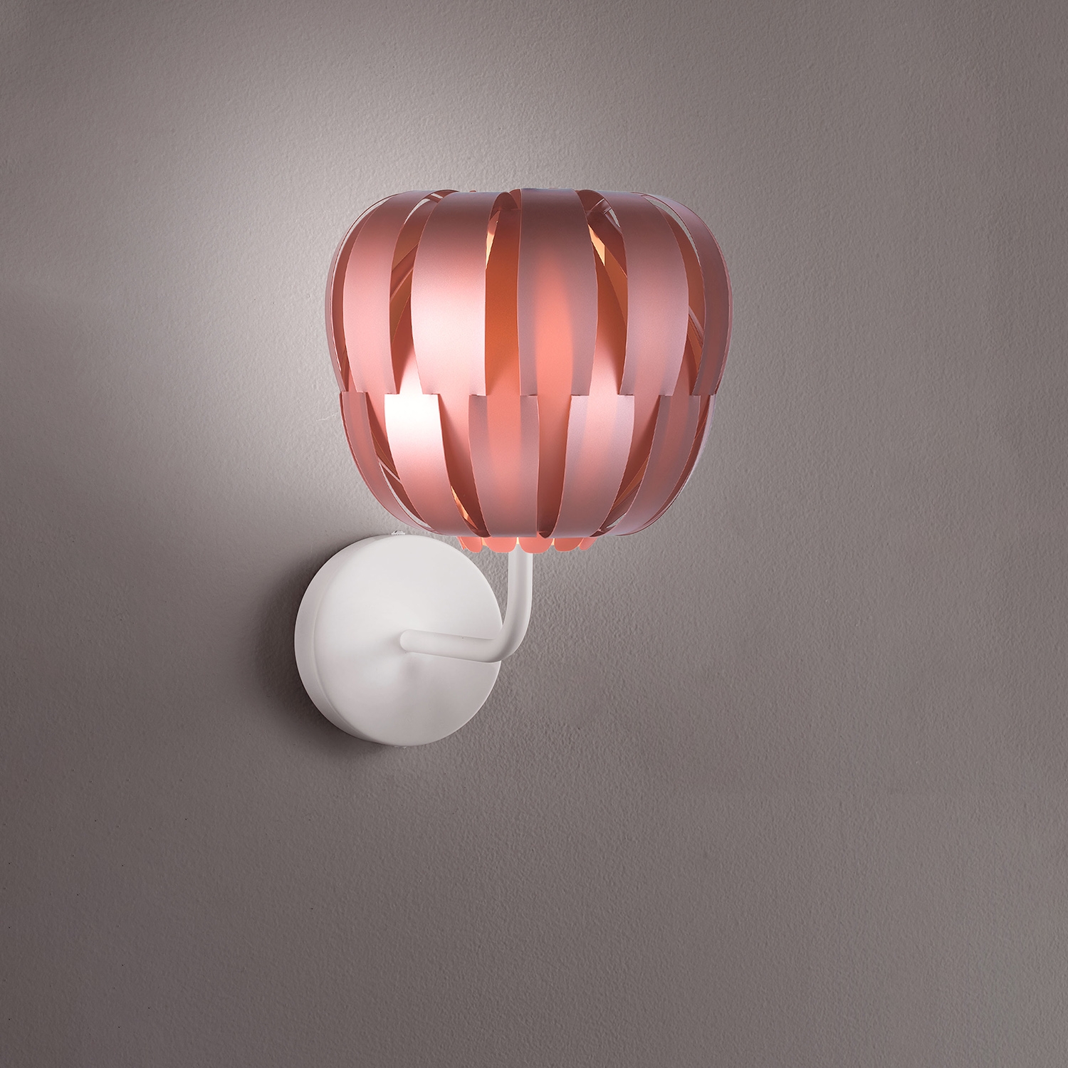 Applique Moderna Queen Polilux ® Pink Metal E Metallo 1 Luce E27 QN/A/29/PKM