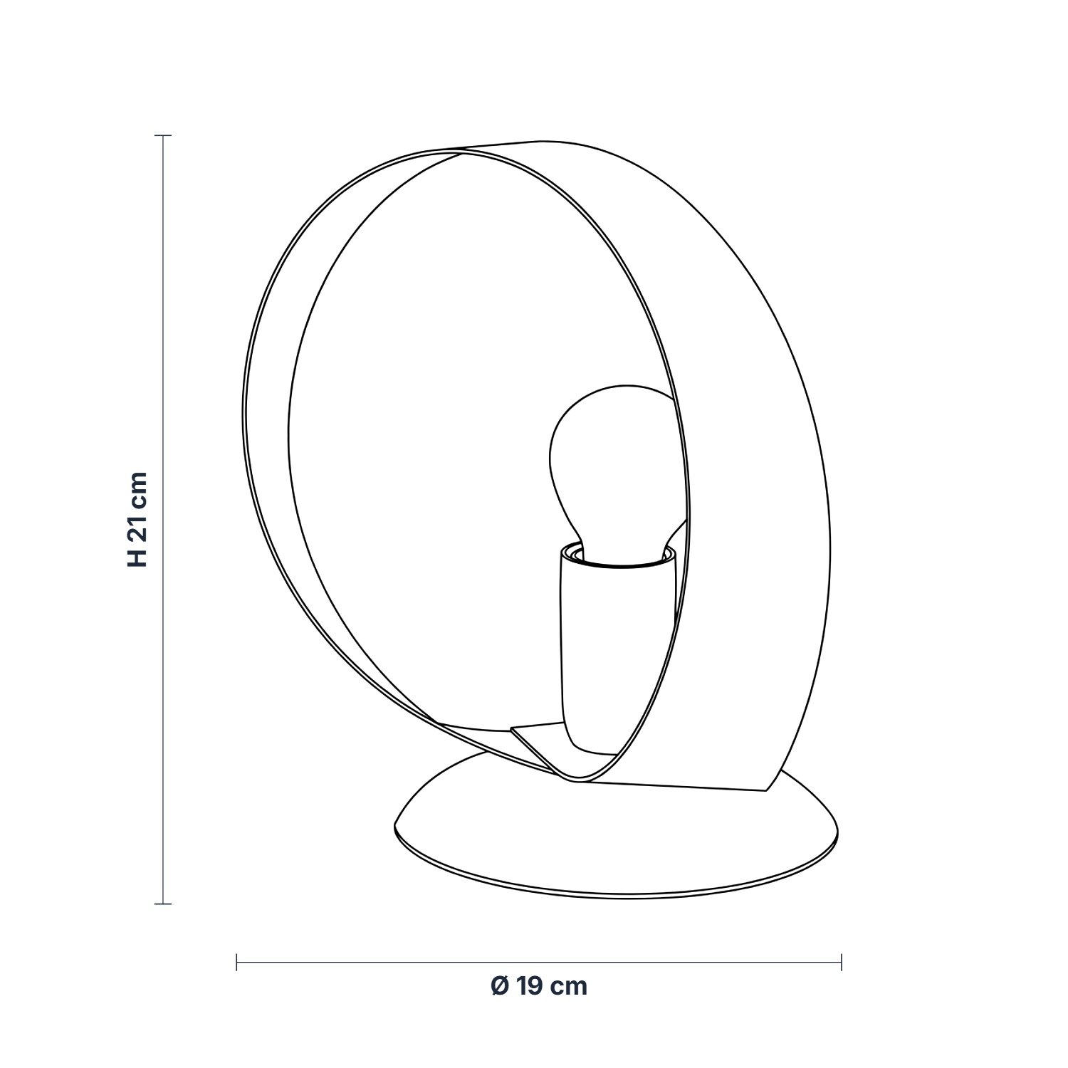 Lampada da Tavolo Primula 1 Luce Tortora e Avorio LuceArt Classic BL145-LT-AT