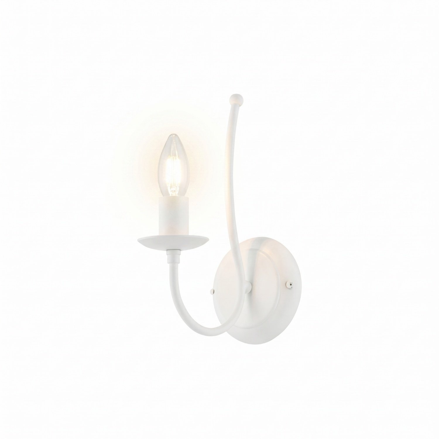 Applique Rustica Botte 1 Luce Bianco LuceArt Classic BL147-AP1-BCO