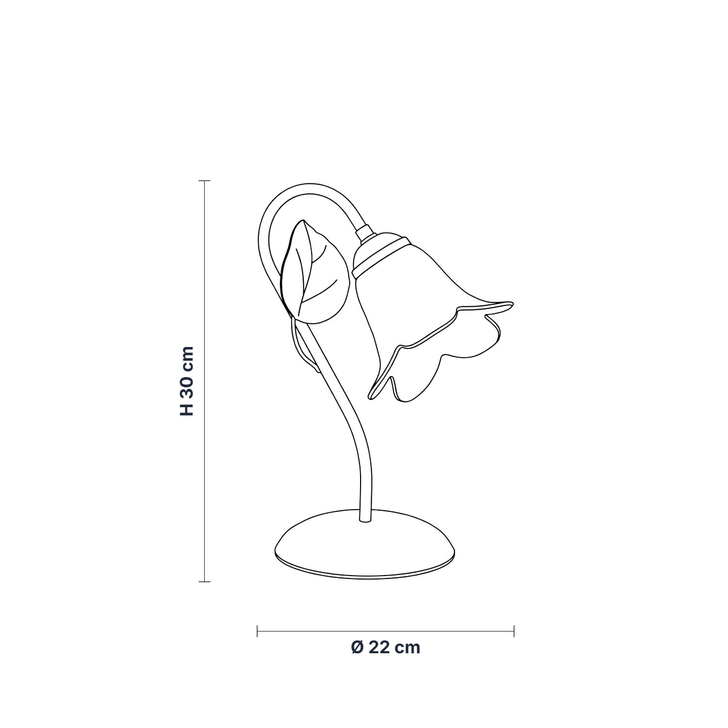 Lampada da Tavolo Limone 1 Luce Avorio e Bianco LuceArt Classic BL179-LT-AV