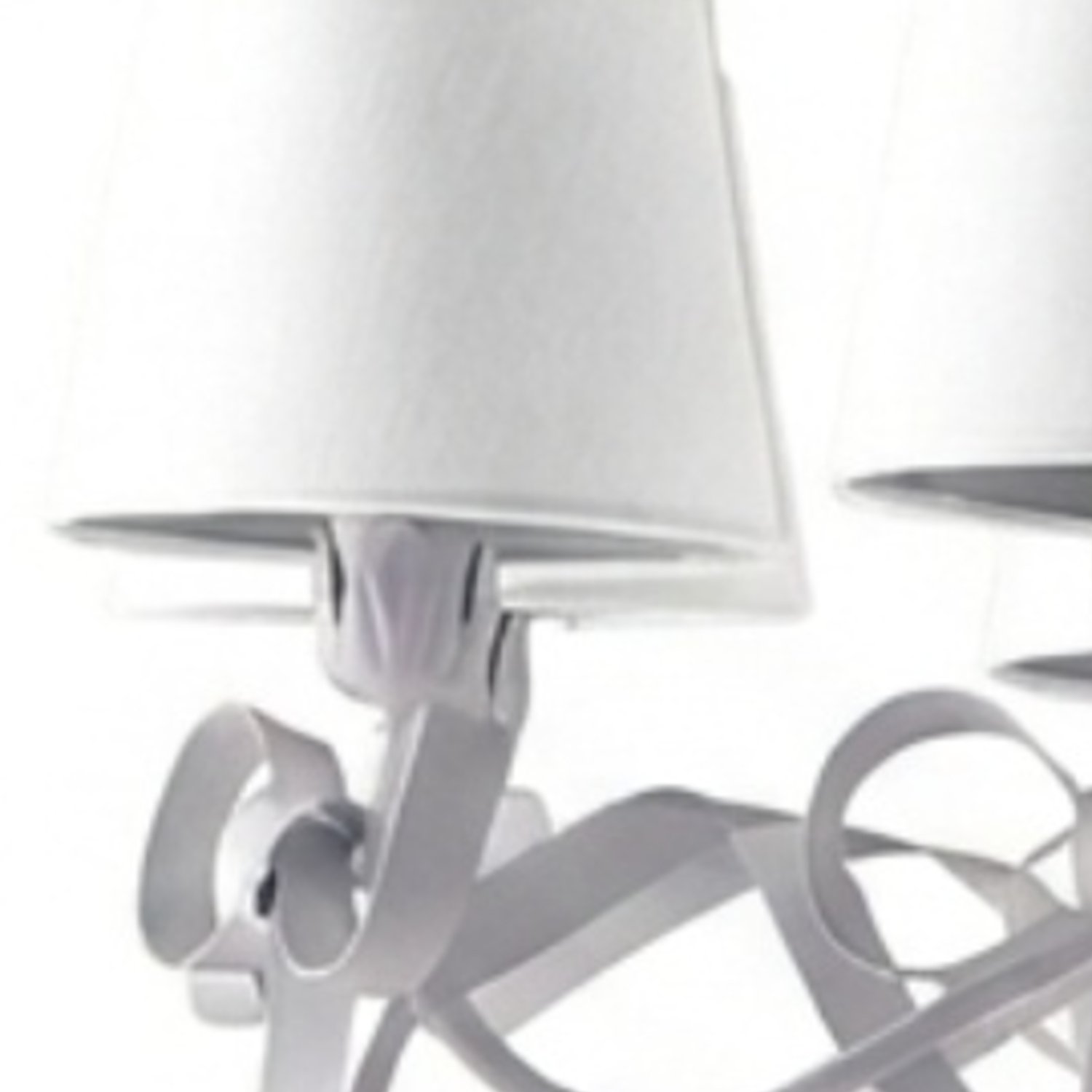 Lampadario Shabby Chic Lucy 8 Luci Bianco LuceArt Classic BL184-8-BCO-PARB