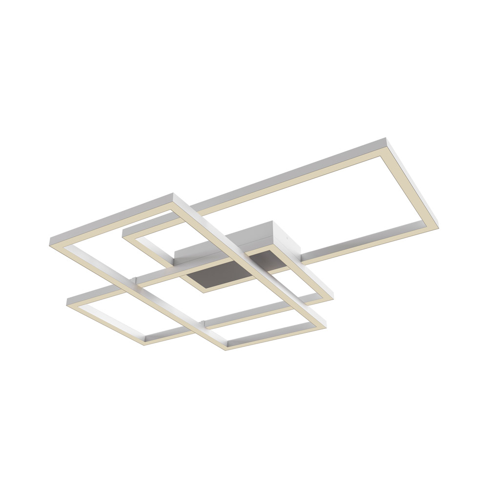 Plafoniera Moderna Rida Alluminio Bianco Led Integrato 80W Ip20 MOD015CL-L80W