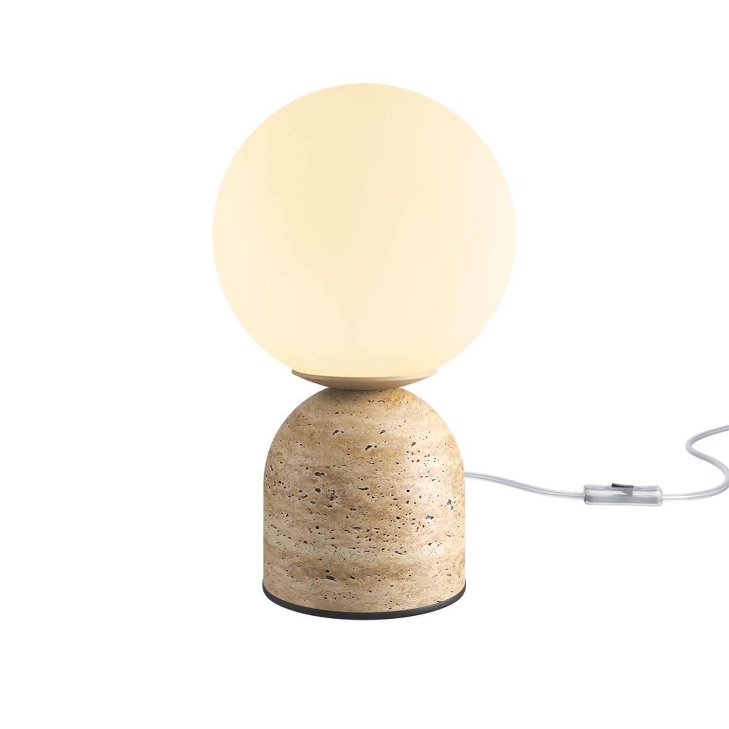 Lampada Da Tavolo Contemporanea Tavo Pietra Calcarea Beige 1 Luce G9 MOD453TL-01BG