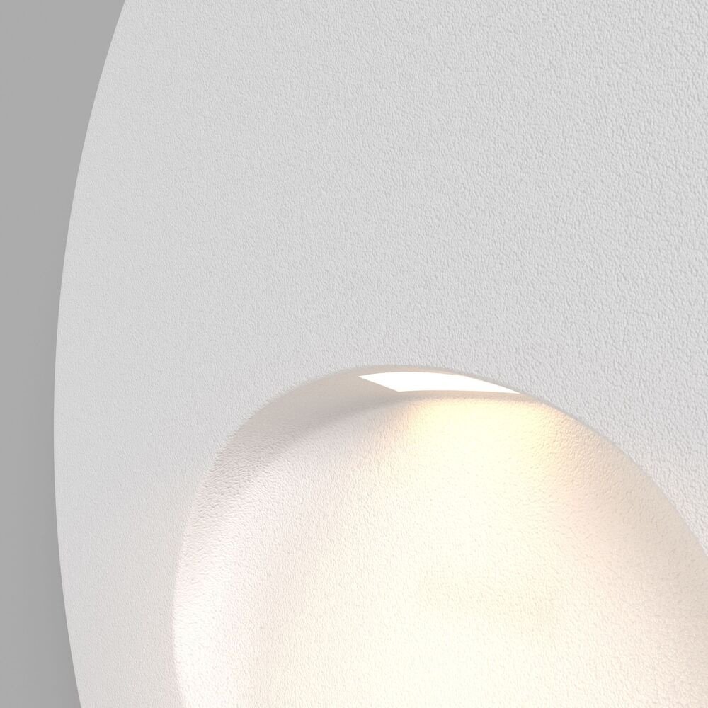 Segnapasso Moderno Per Esterno Alluminio Bianco Luce Led 3W Ip54 O015SL-L3W3K