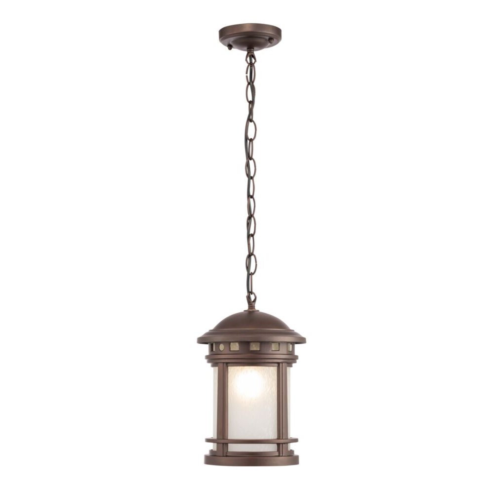 Lampade A Soffitto Vintage Da Esterno Alluminio Marrone 1 Luce E27 60W Ip44 O031PL-01BR