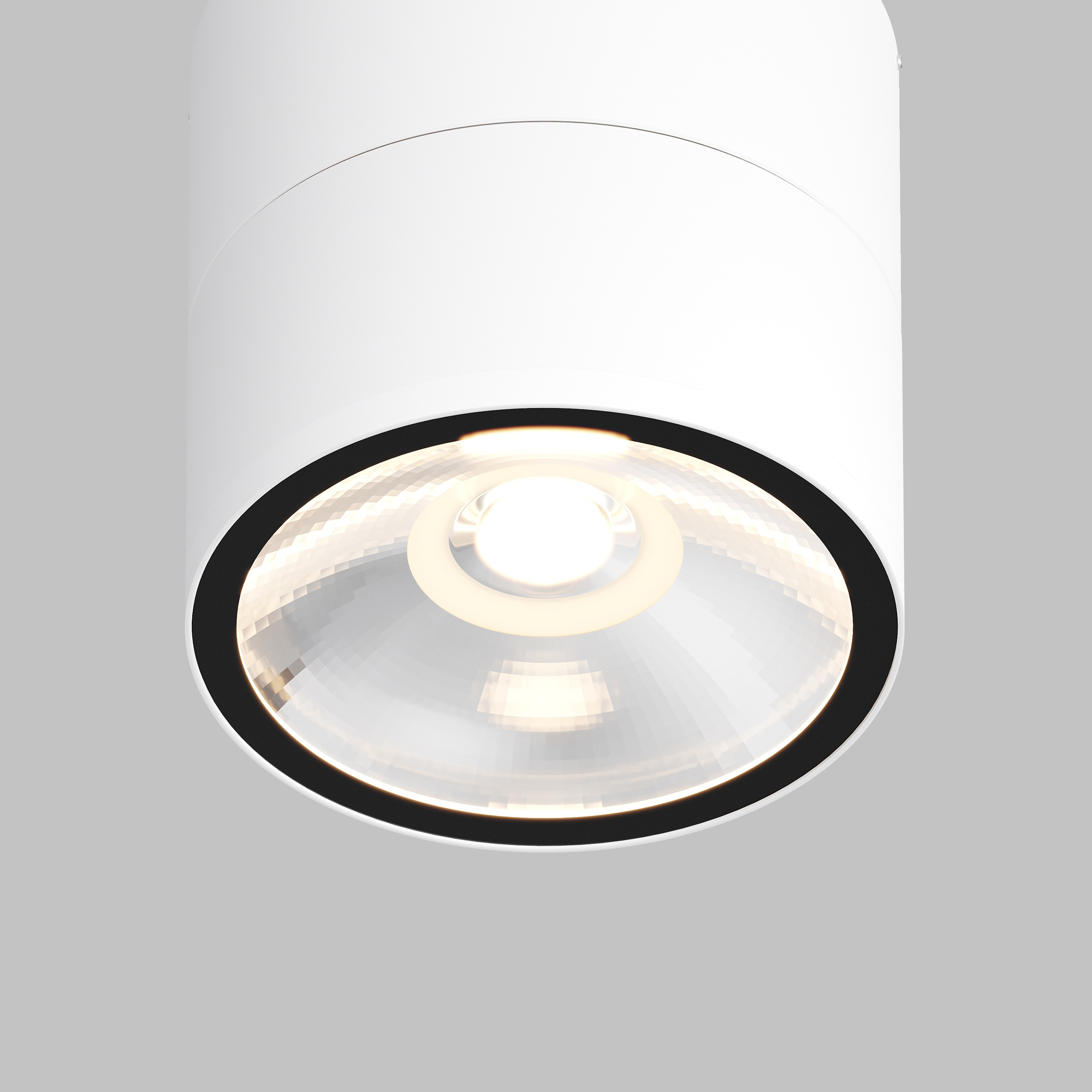 Faretto Da Esterno Moderno Spin Led Integrato 12W Vetro Bianco Ip54 O310CL-L12W3K