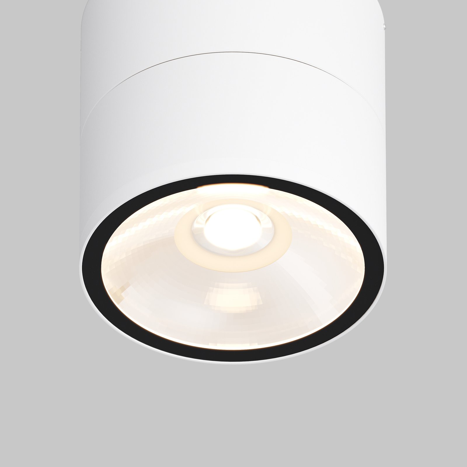 Lampada A Soffitto Esterno Moderna Spin Metallo Bianco Led Integrato 5W Ip54 O310CL-L5W3K
