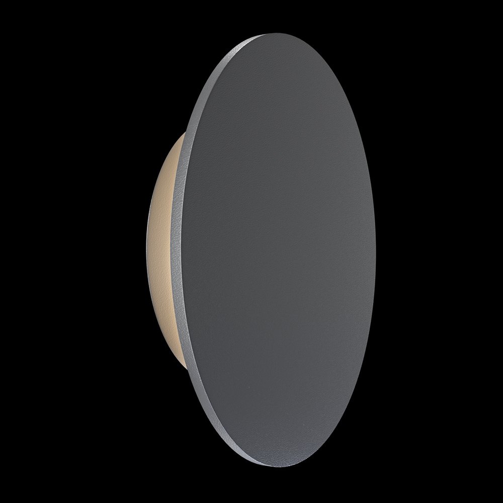 Lampada Da Parete Moderna Da Esterno Metallo Grafite Luce Led 12W Ip65 O420WL-L12GF