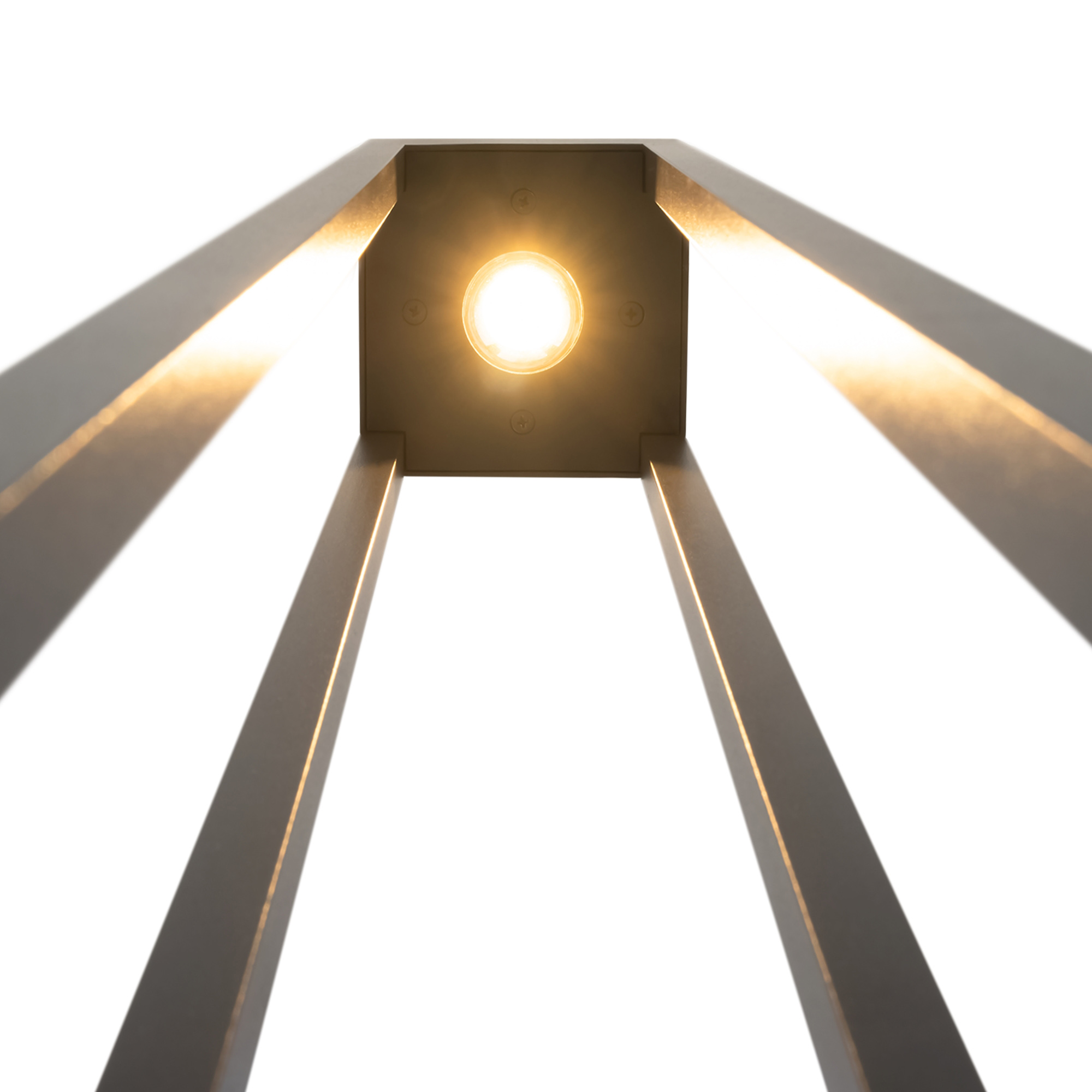 Lampada Da Terra Moderna Da Esterno Metallo Grafite Luce Led 25W Ip65 O424FL-L25GF