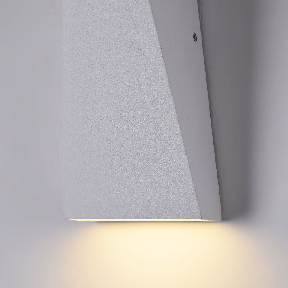 Lampada Da Parete Moderna Per Esterno Metallo Bianco Luce Led 6W Ip54 O580WL-L6W