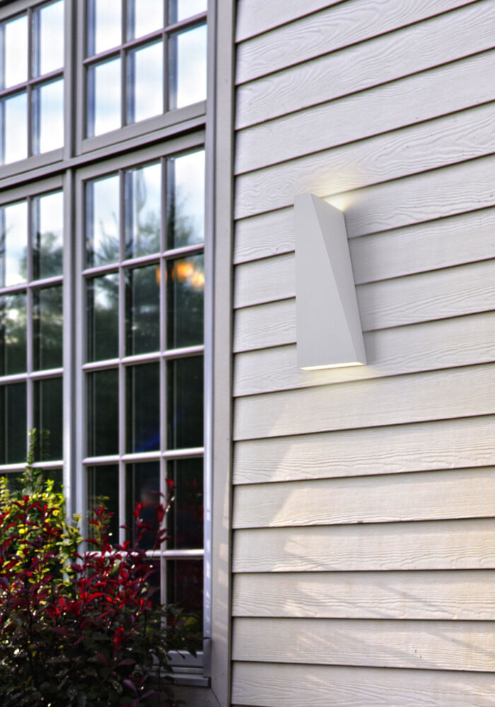 Lampada Da Parete Moderna Per Esterno Metallo Bianco Luce Led 6W Ip54 O580WL-L6W