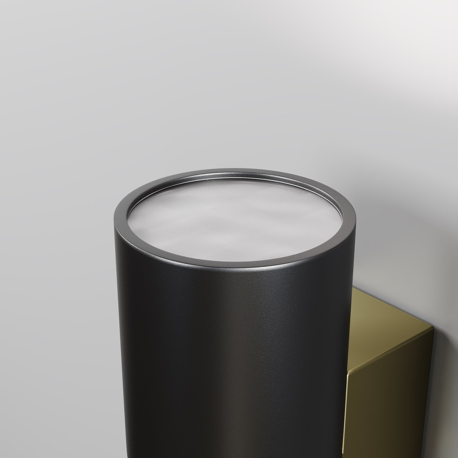 Applique Da Esterno Moderna Bowery 2 Luci Gu10 50W Alluminio Nero Ip54 O582WL-02B