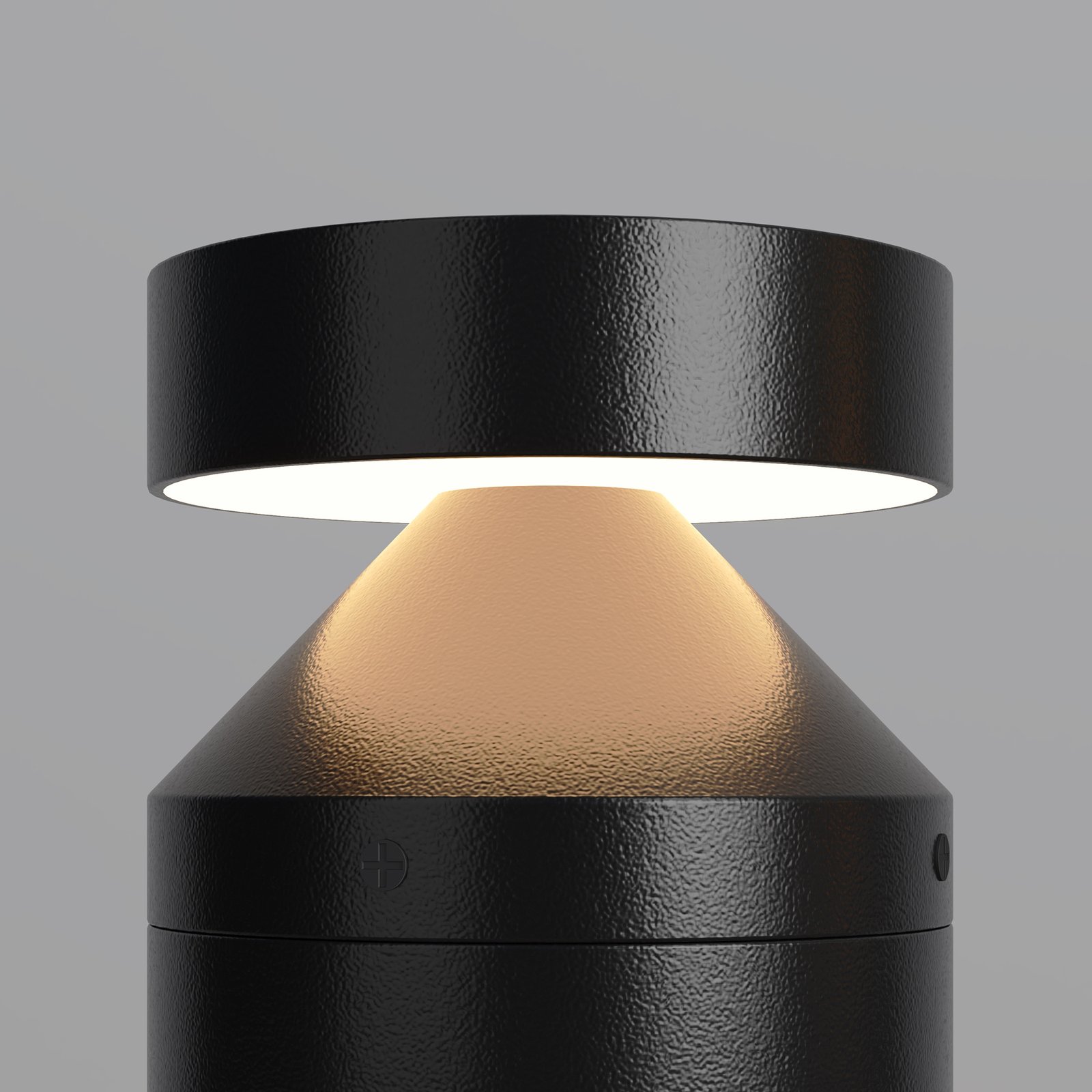 Paletto Da Esterno Moderno Olten Alluminio Nero Led Integrato 12W Ip65 80Cm O591FL-L12GF3K1