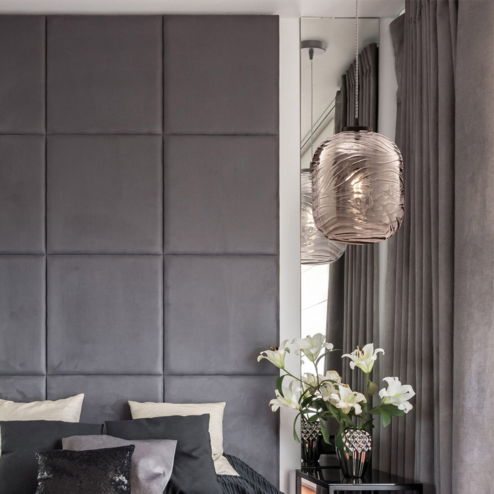 Lampadario A Sospensione Moderno Dunas Metallo Nero Vetro 1 Luce E27 60W Lampadario A Sospensione Moderno Dunas Metallo Nero Vetro 1 Luce E27 60W