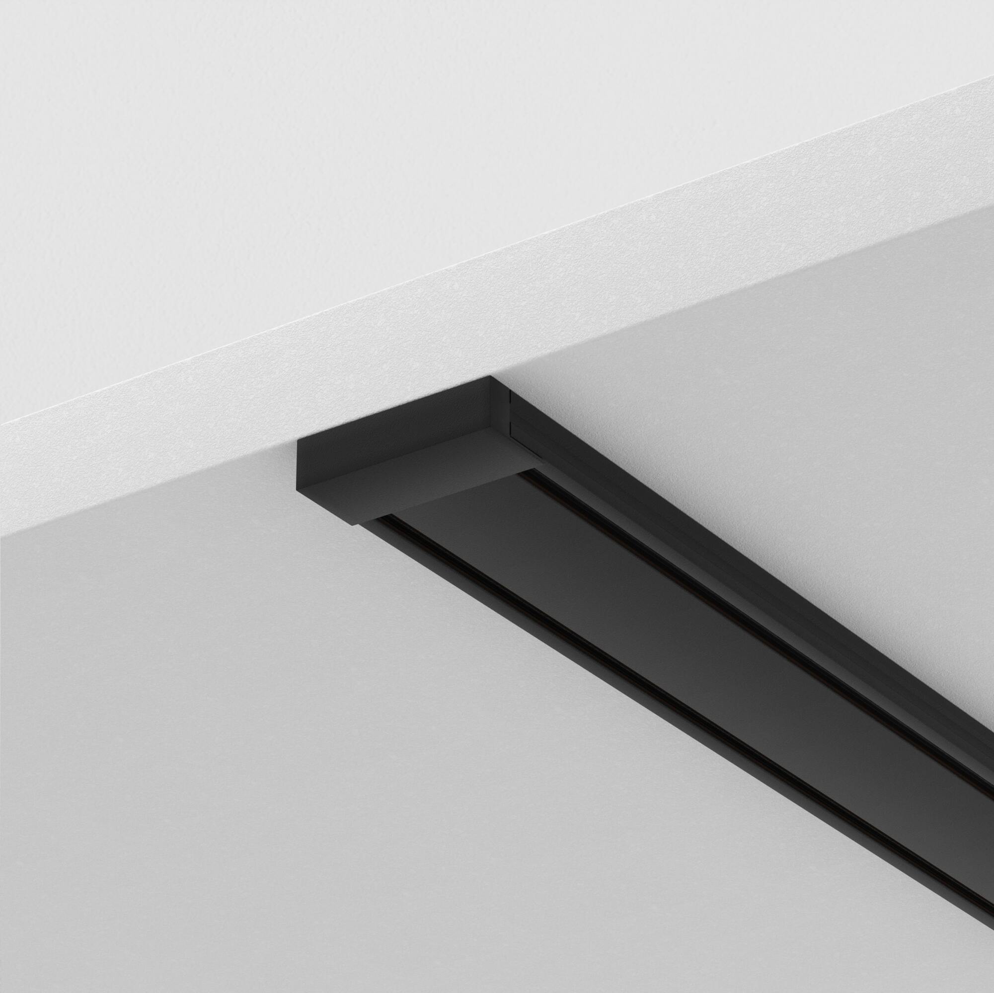 Un Binario 2 M Radity Con Tappi Finali Inclusi Un Binario Superficie Nero TRX084-112B