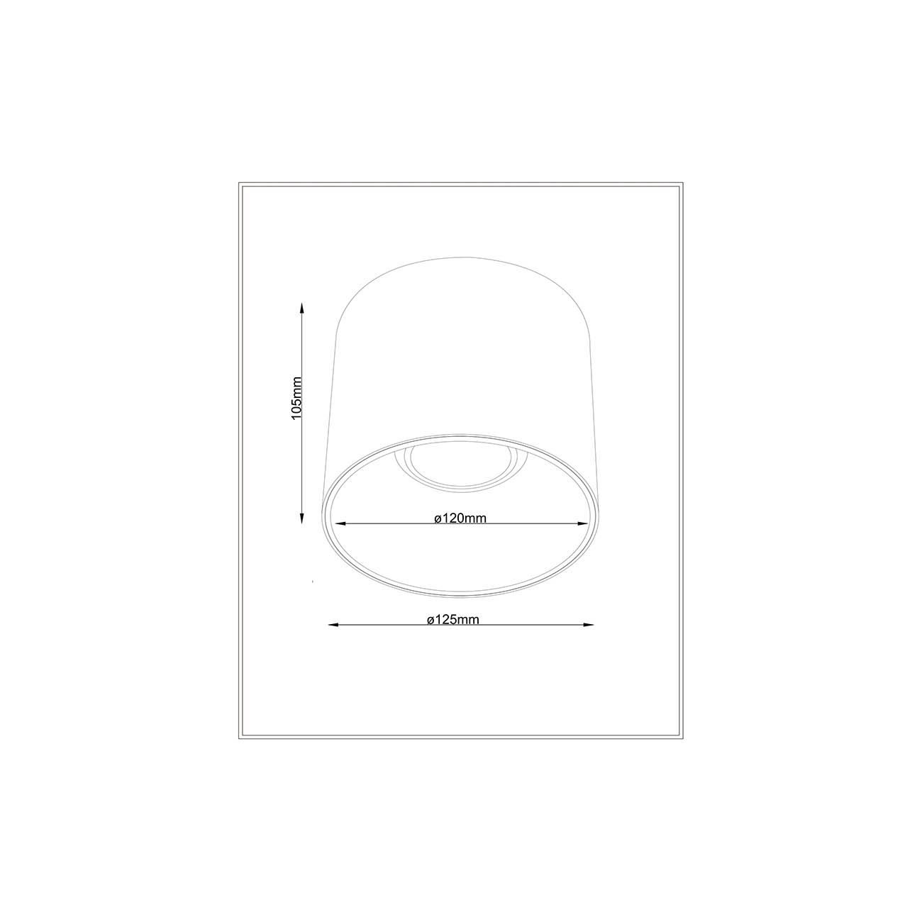 Lampada A Soffitto Alfa Led Alluminio Nero Led Integrato 25W Ip20 4000K D12,5 C064CL-01-25W4K-D-RD-B