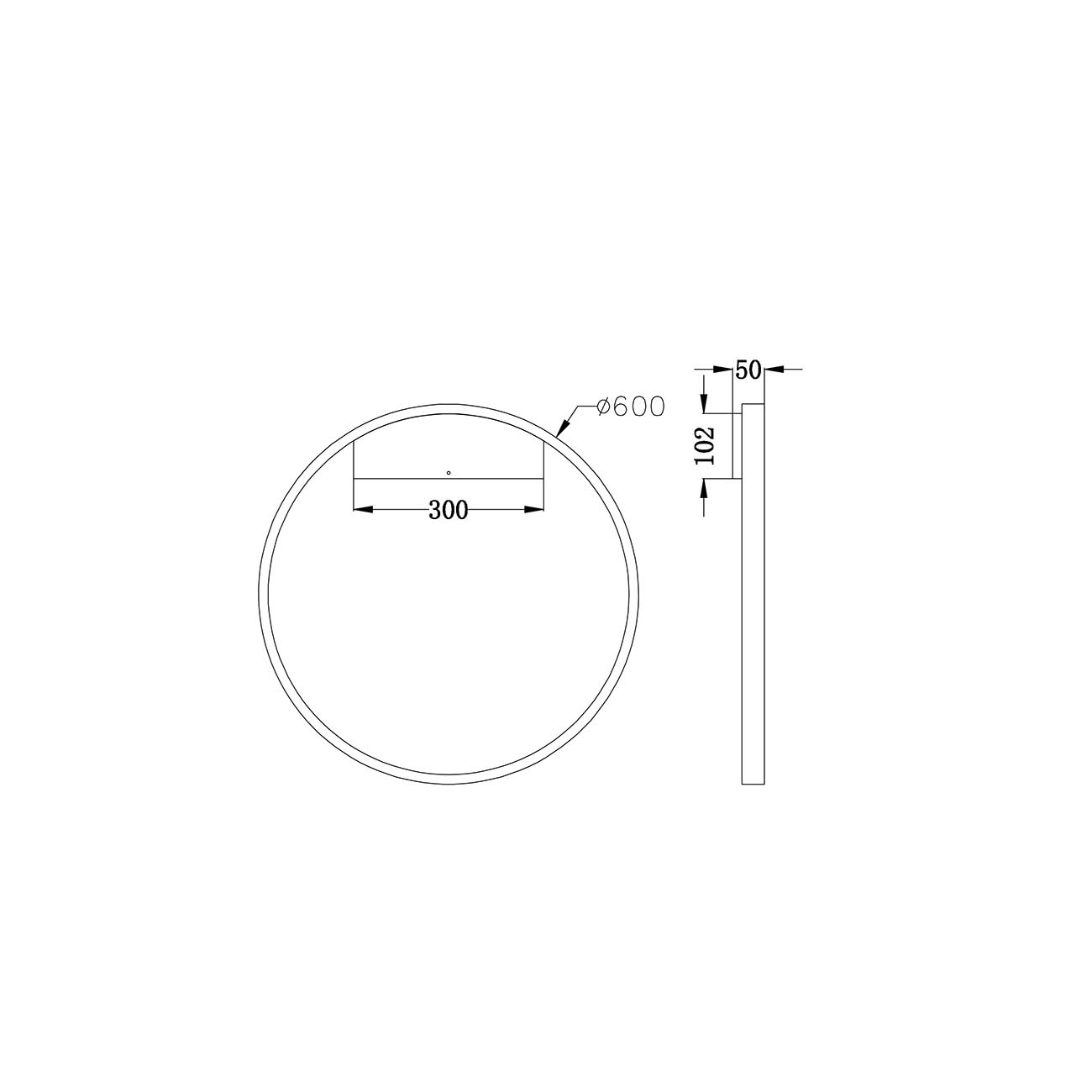 Applique Da Parete Moderno Rim Alluminio Ottone 1 Luce Led 37W MOD058WL-L35BS3K