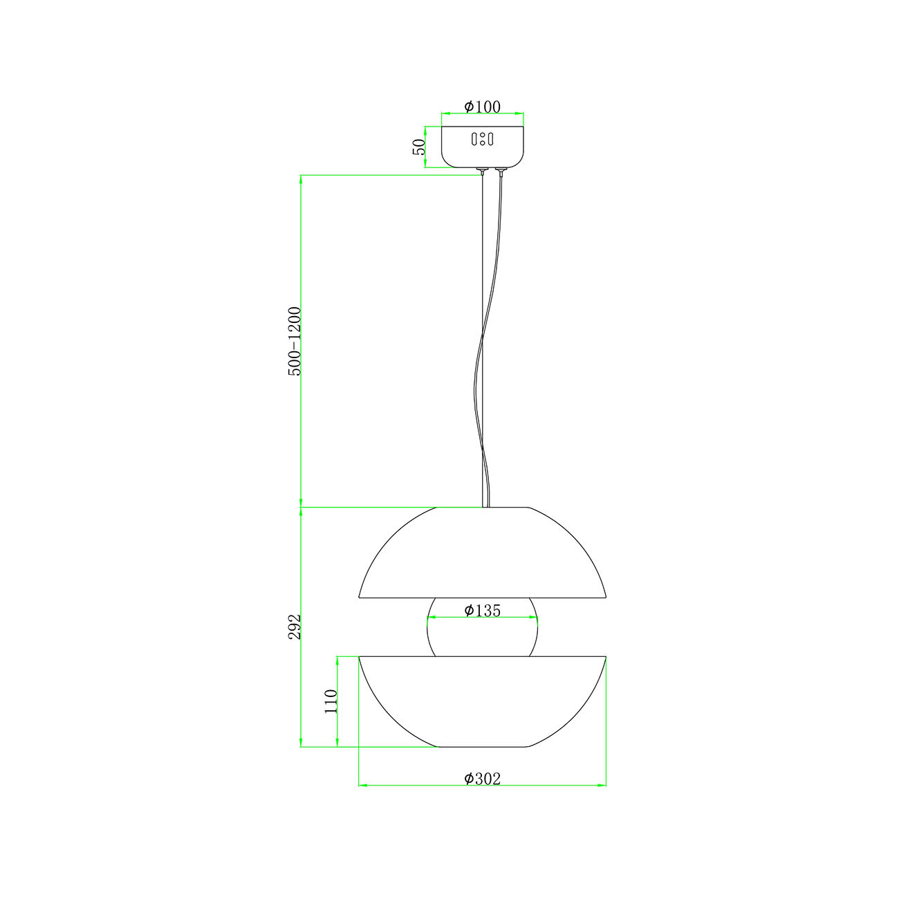 Sospensione Contemporanea Rebel Metallo Oro Diffusore Vetro Oro MOD322PL-L6G3K