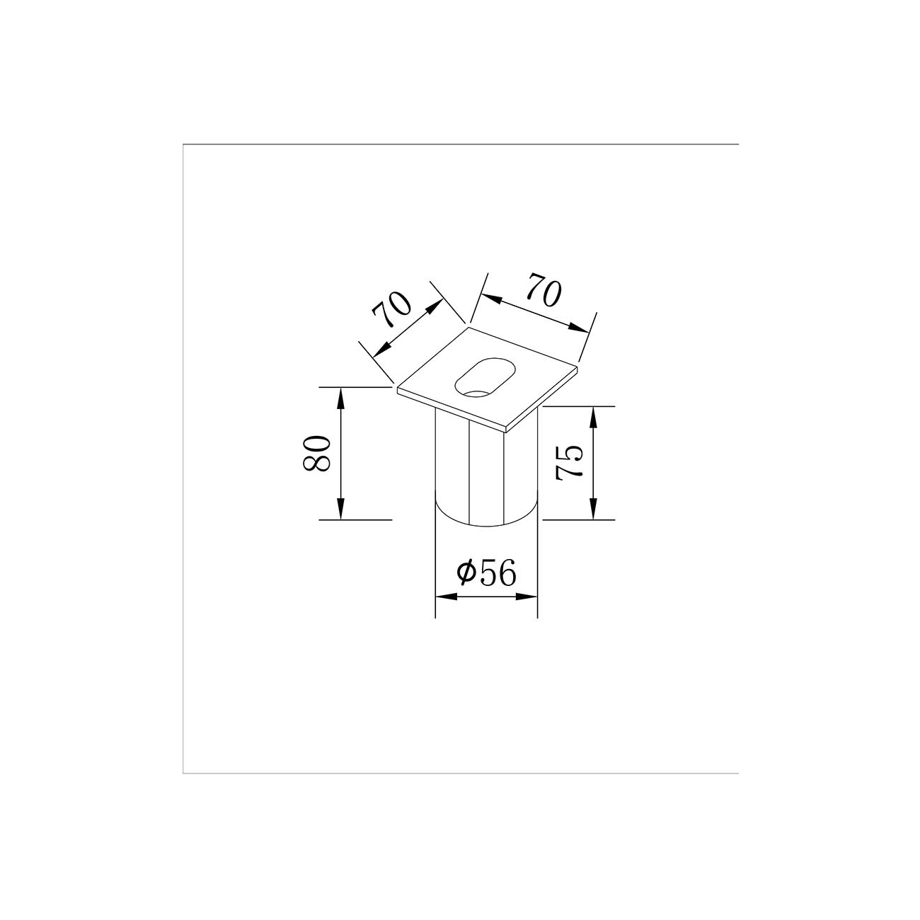 Lampada Da Parete Moderna Da Esterno Alluminio Bianco Luce Led 3W Ip54 O022-L3W