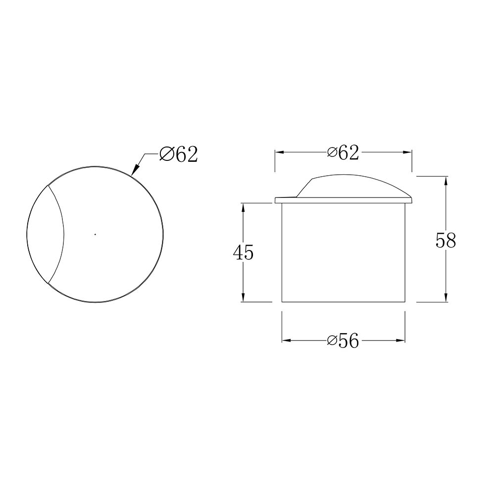 Segnapasso Da Esterno Moderno Biscotti Luce Led 3W Alluminio Nero Ip65 O035-L3B3K