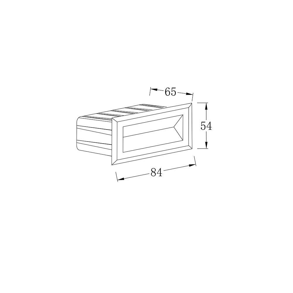 Segnapasso Da Esterno Moderno Bosca Led Integrato 3W Metallo Bianco Ip65 O045SL-L3W3K