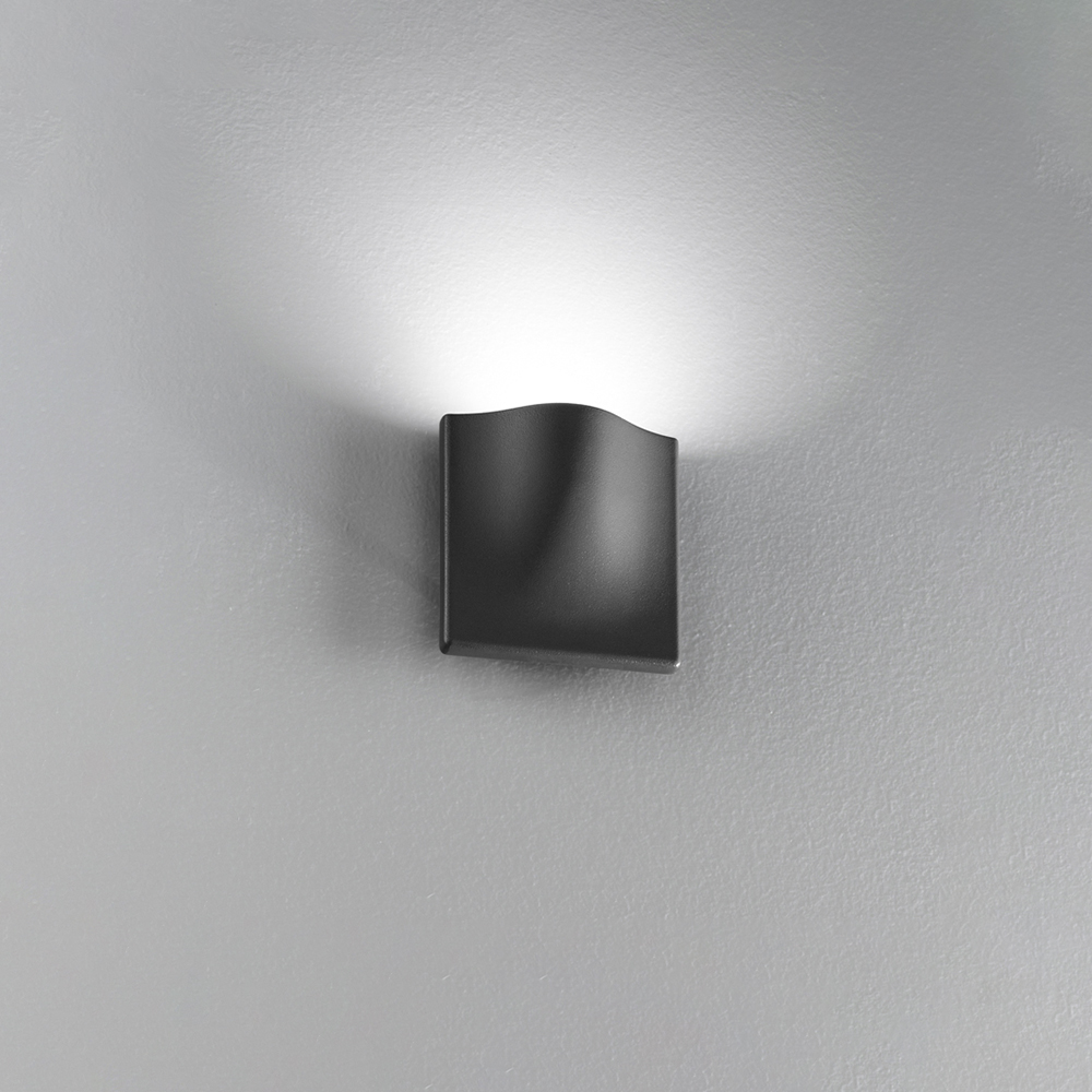Image of Applique Da Esterno Moderna Collina Alluminio Grigio Led 12W 3000K