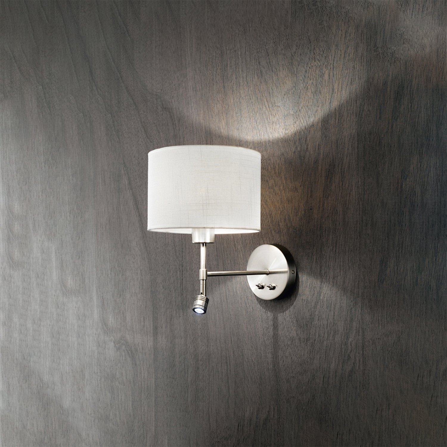 Applique Moderna Round Hotel Metallo Cromo E27 Led 1W 3000K Ip20 6160