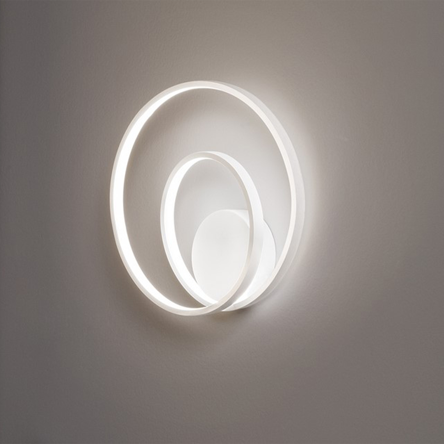 Applique Moderna Ritmo Metallo Bianco Led 28W Dimmerabile Ip20