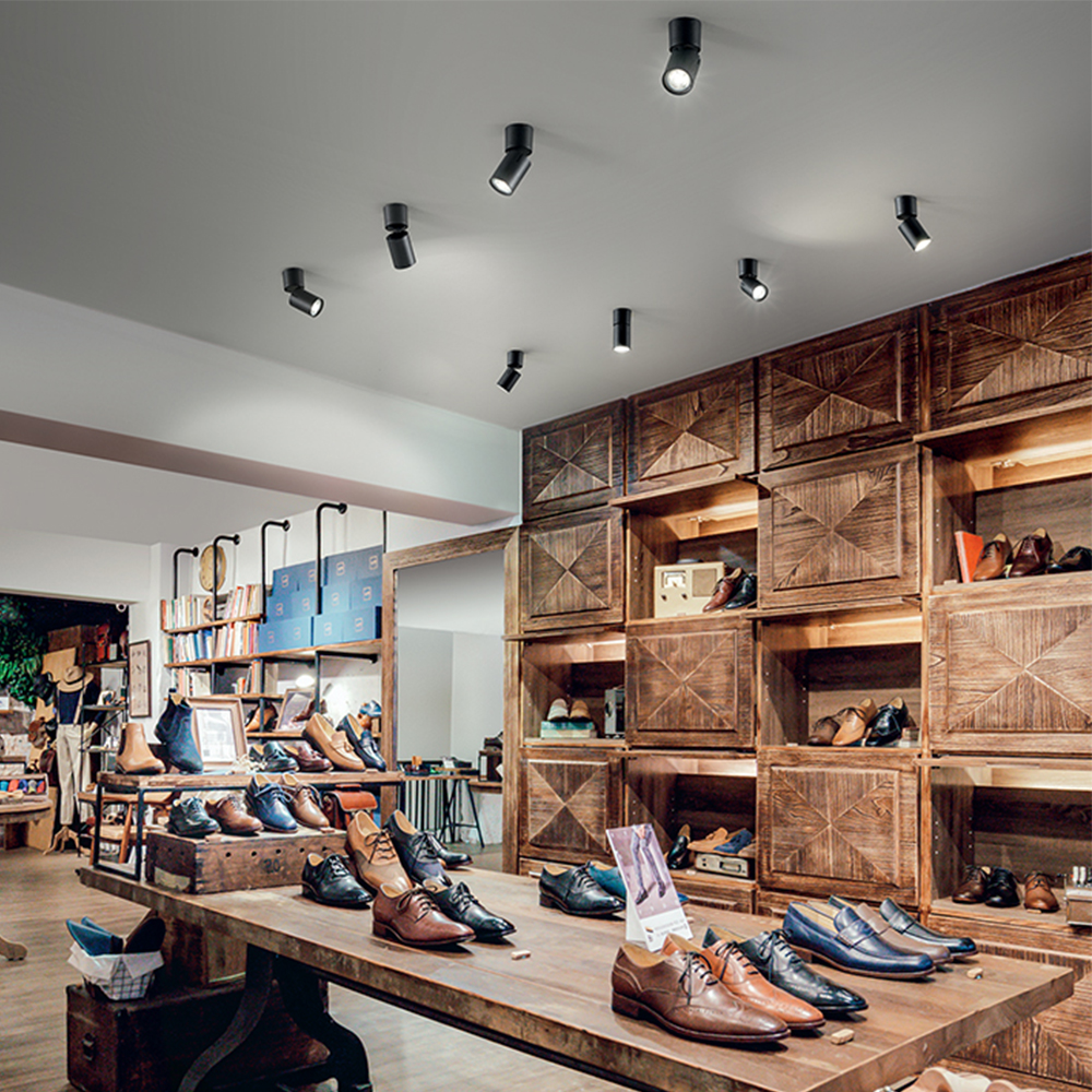 Faretto Moderno Connect Alluminio Nero 1 Luce Gu10 6810N