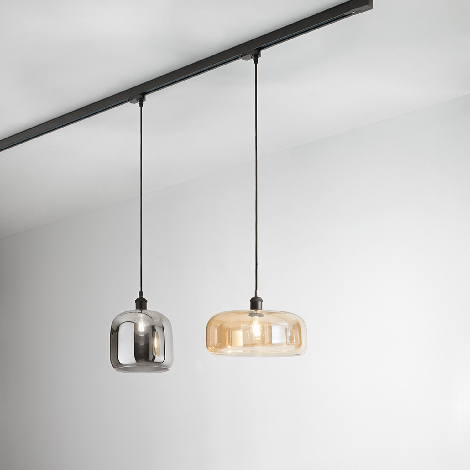 Diffusore Anima Vetro Soffiato Ambra Specchiato D33 E27 6951AM