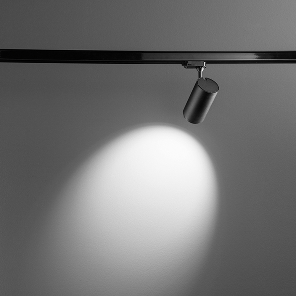 Faretto Cilindrico Per Binario Metallo Nero Led 30W 4000K 8038NLN