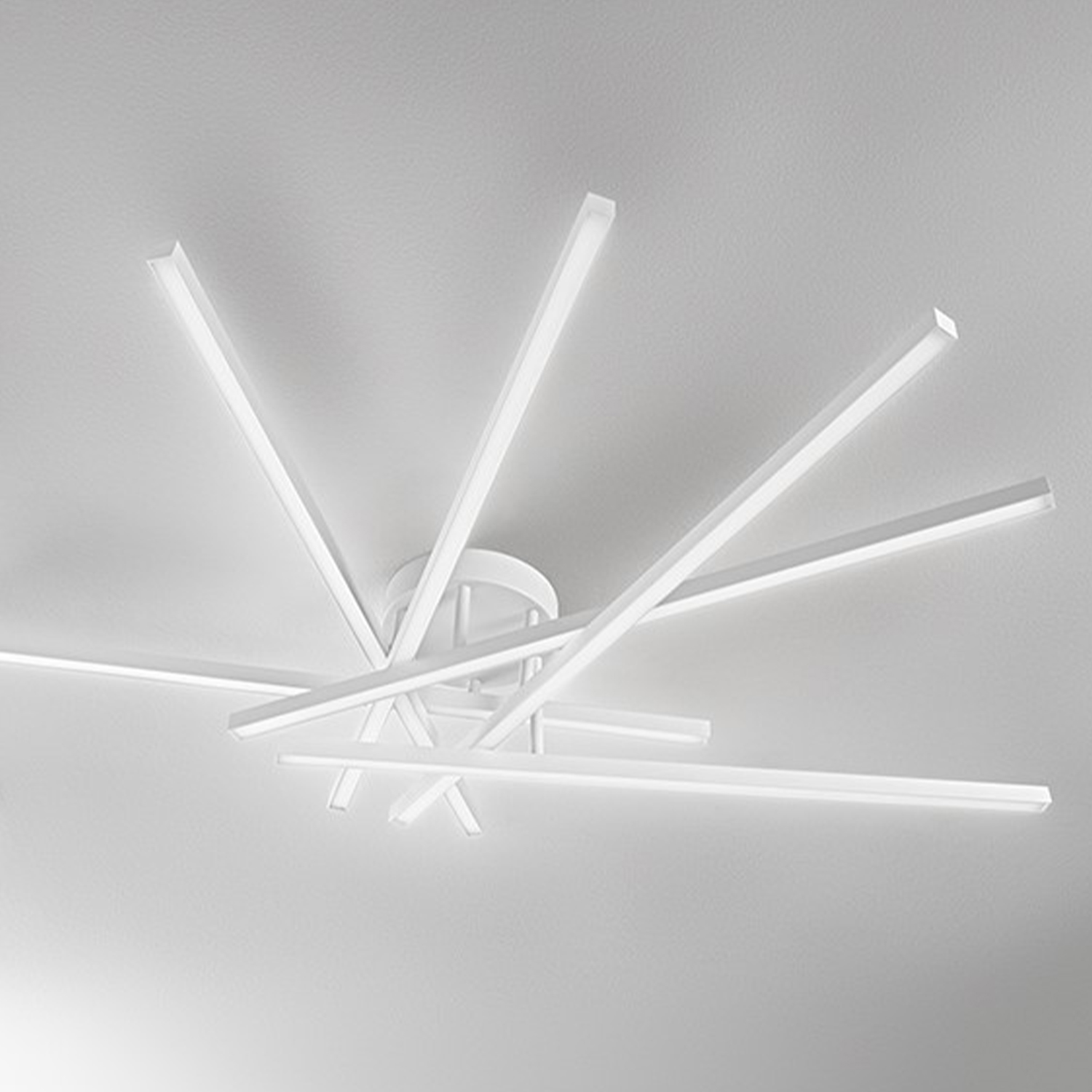 Plafoniera Moderna Syncro Alluminio Bianco Led 70W Dimmerabile Ip20