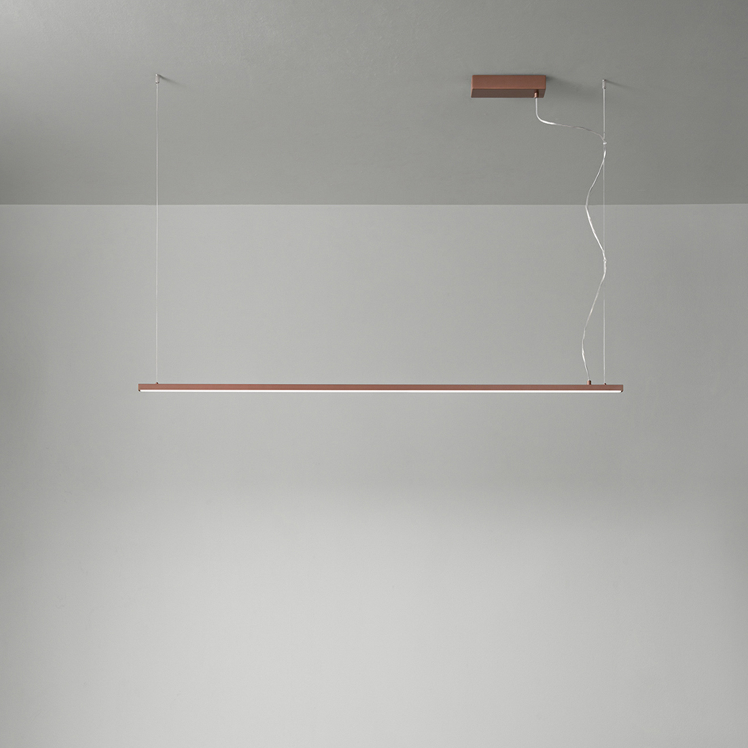 Sospensione Moderna Link Alluminio Marrone Led 35W Dimmetabile Ip20