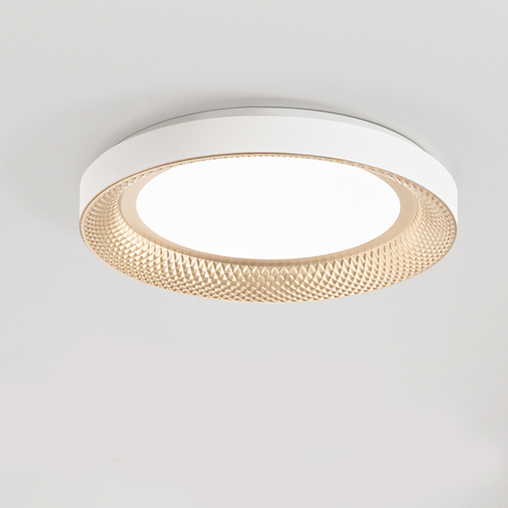 Plafoniera Contemporanea Hive Metallo Oro Acrilico Led 40W Cct 3000/4000K