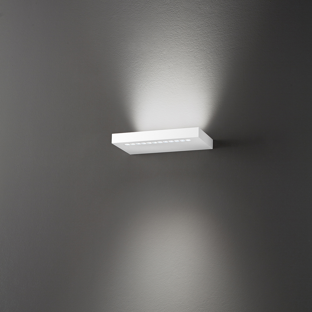 Applique Moderna Bed Metallo Bianco Led 16W 3000K