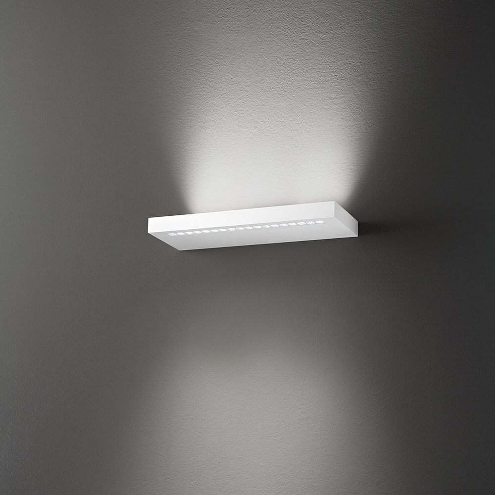 Applique Moderna Bed Metallo Bianco Led 22W 3000K