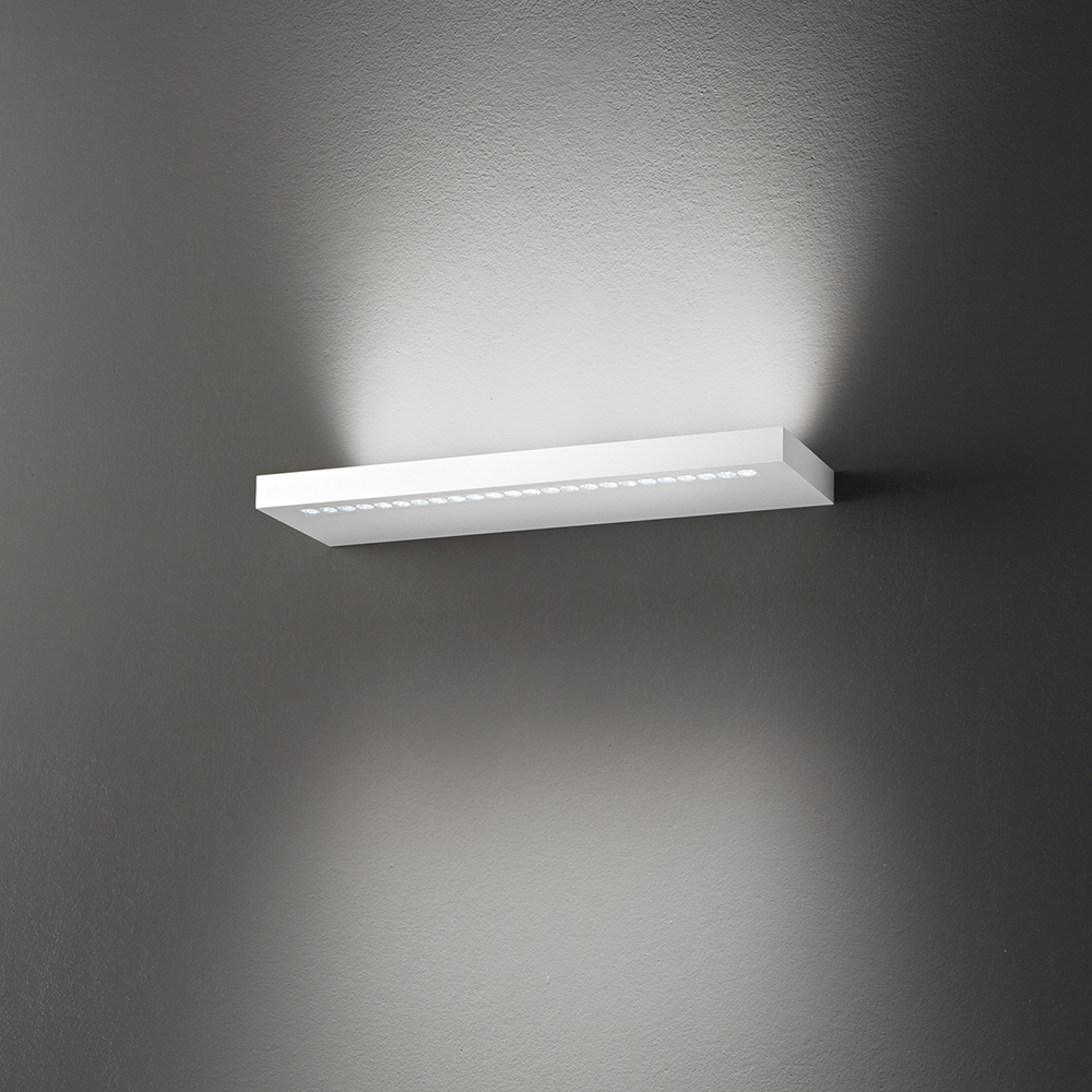 Applique Moderna Bed Metallo Bianco Led 28W 3000K