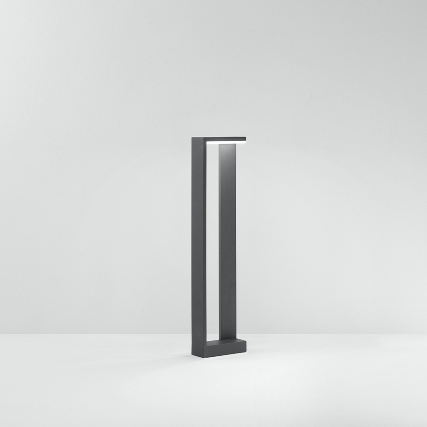 Paletto Esterno Moderno Quad Alluminio Antracite Led 10W 3000K Ip65