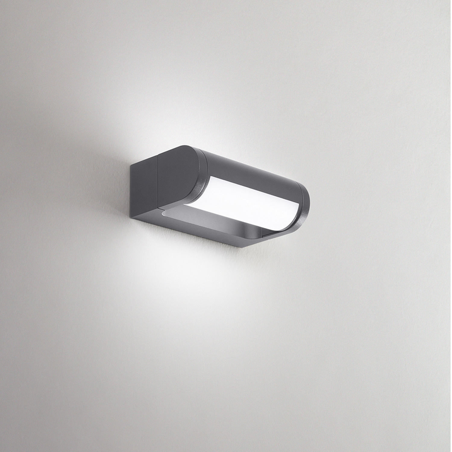 Applique Esterno Moderna Orienta Alluminio Antracite Led 12W 3000K Ip65