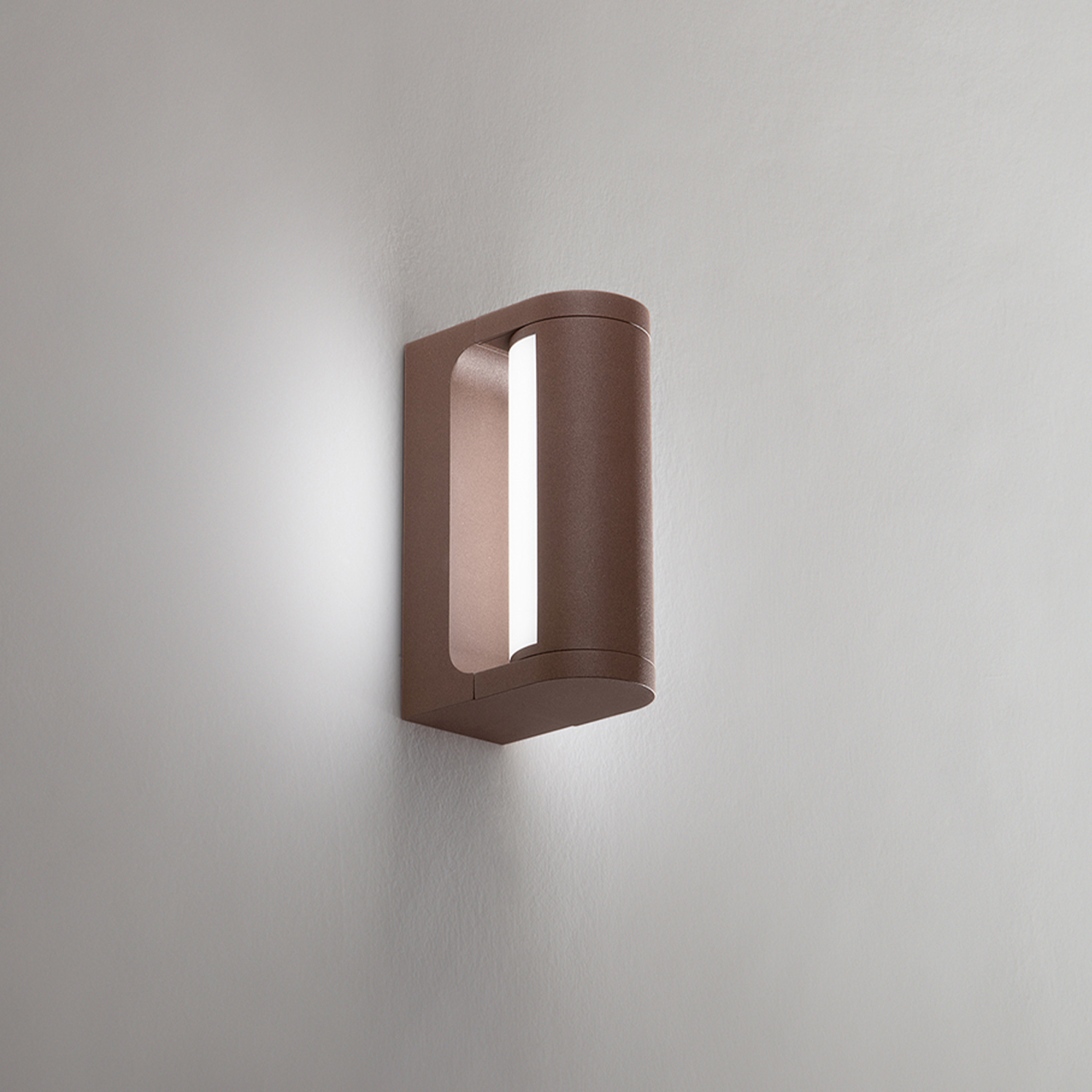 Applique Esterno Moderna Orienta Alluminio Corten Led 12W 3000K Ip65