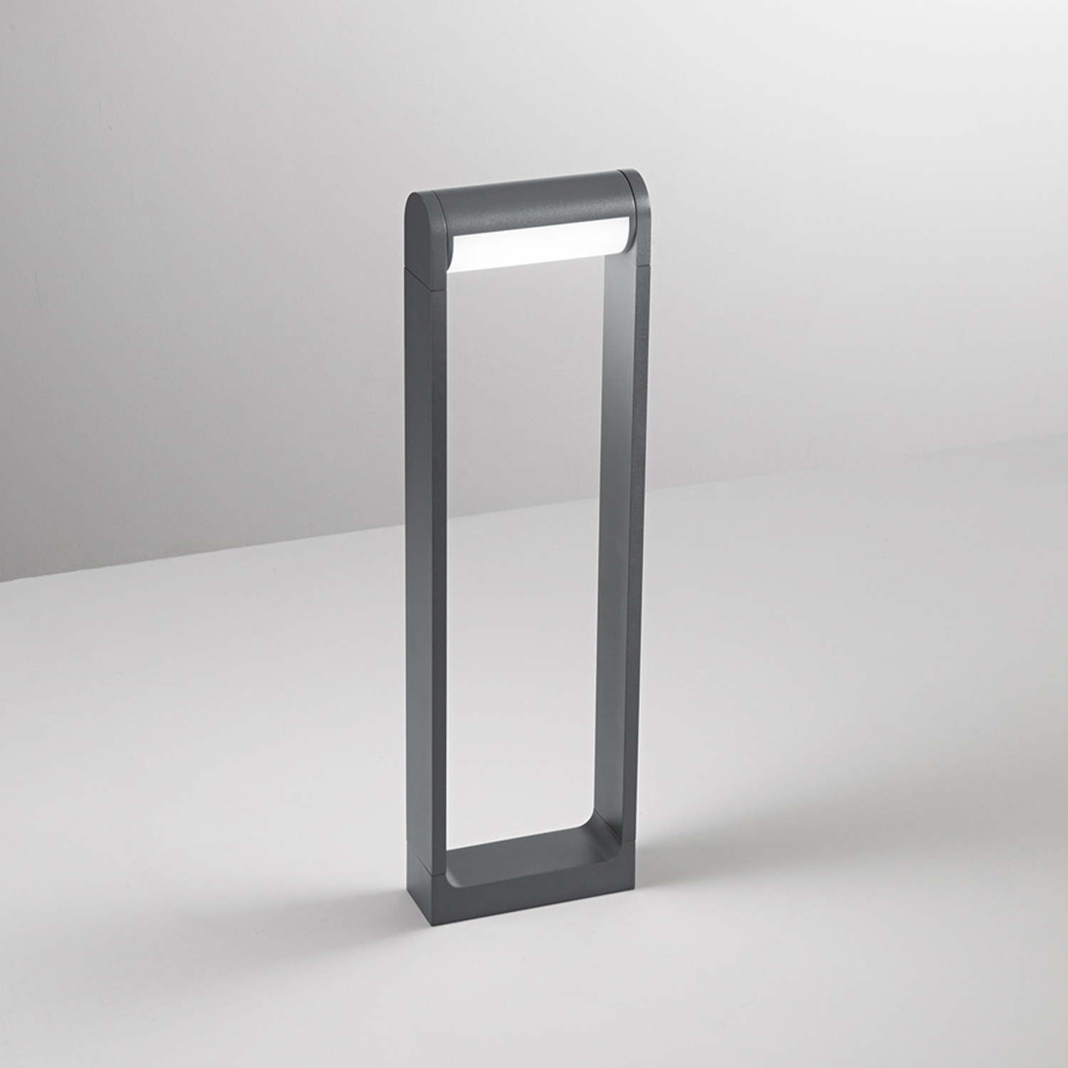 Paletto Esterno Moderno Orienta Alluminio Antracite Led 12W 3000K Ip65