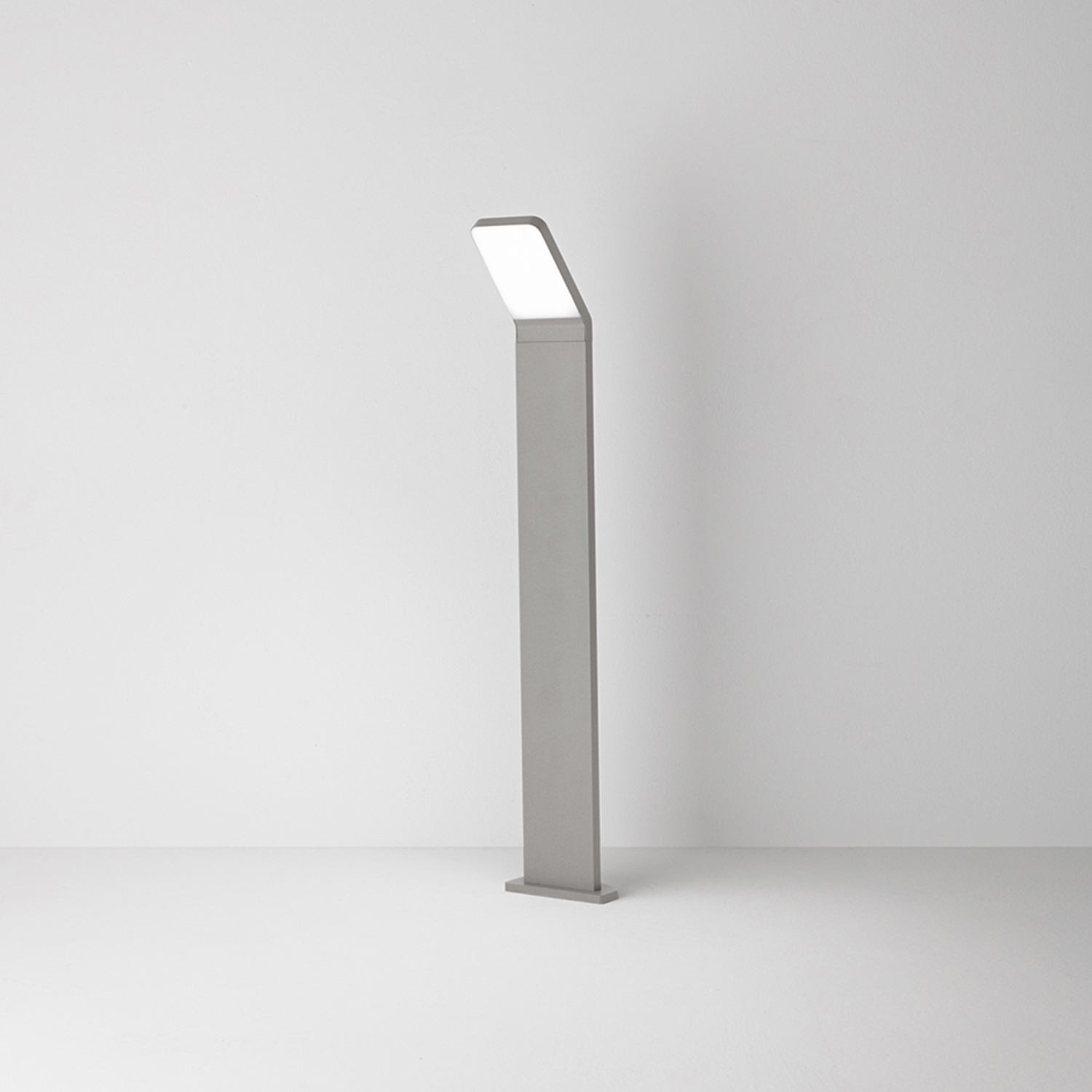 Paletto Esterno Moderno Path Alluminio Grigio Led 12W 3000K Ip65