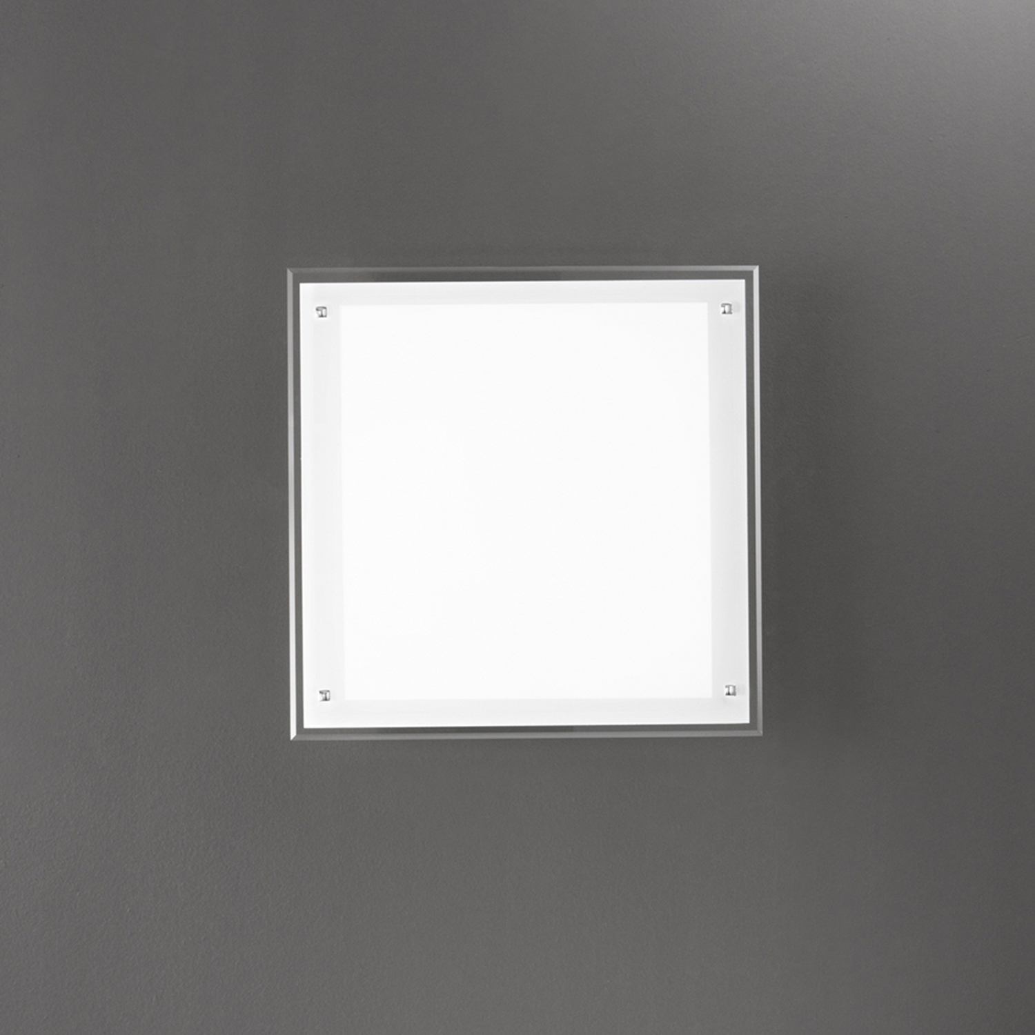 Plafoniera Moderna Plain Vetro Bianco Led 40W Dimmerabile Ip20