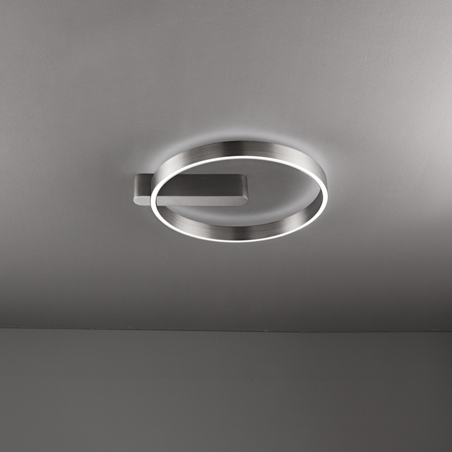 Plafoniera Moderna Off Metallo Nero Led 52W Dimmerabile Ip20