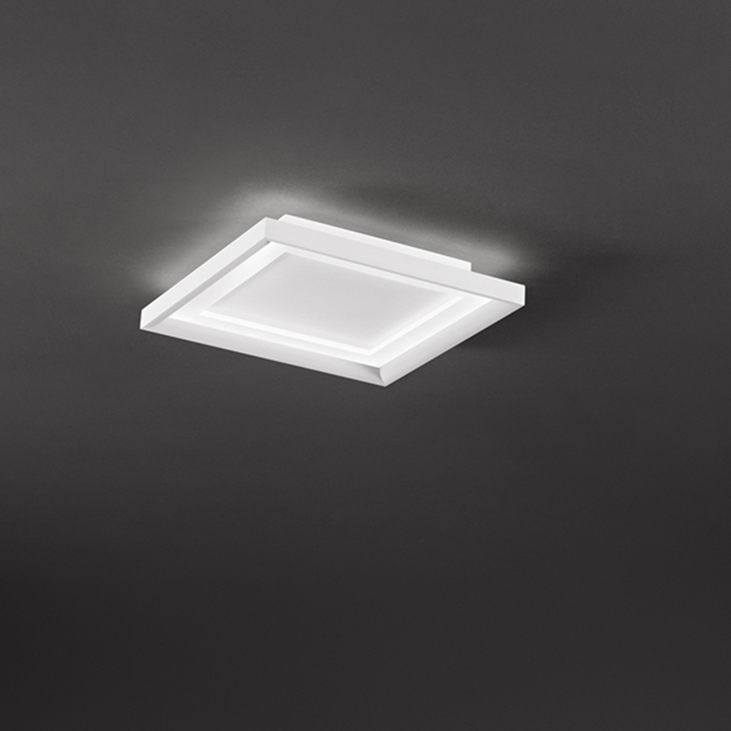 Plafoniera Moderna Panel Metallo Bianco Led 30W 3000K Ip20